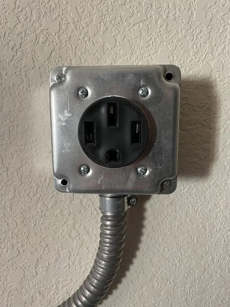 NEMA 14-50 outlet installed for Smart Home Electrical in Livonia